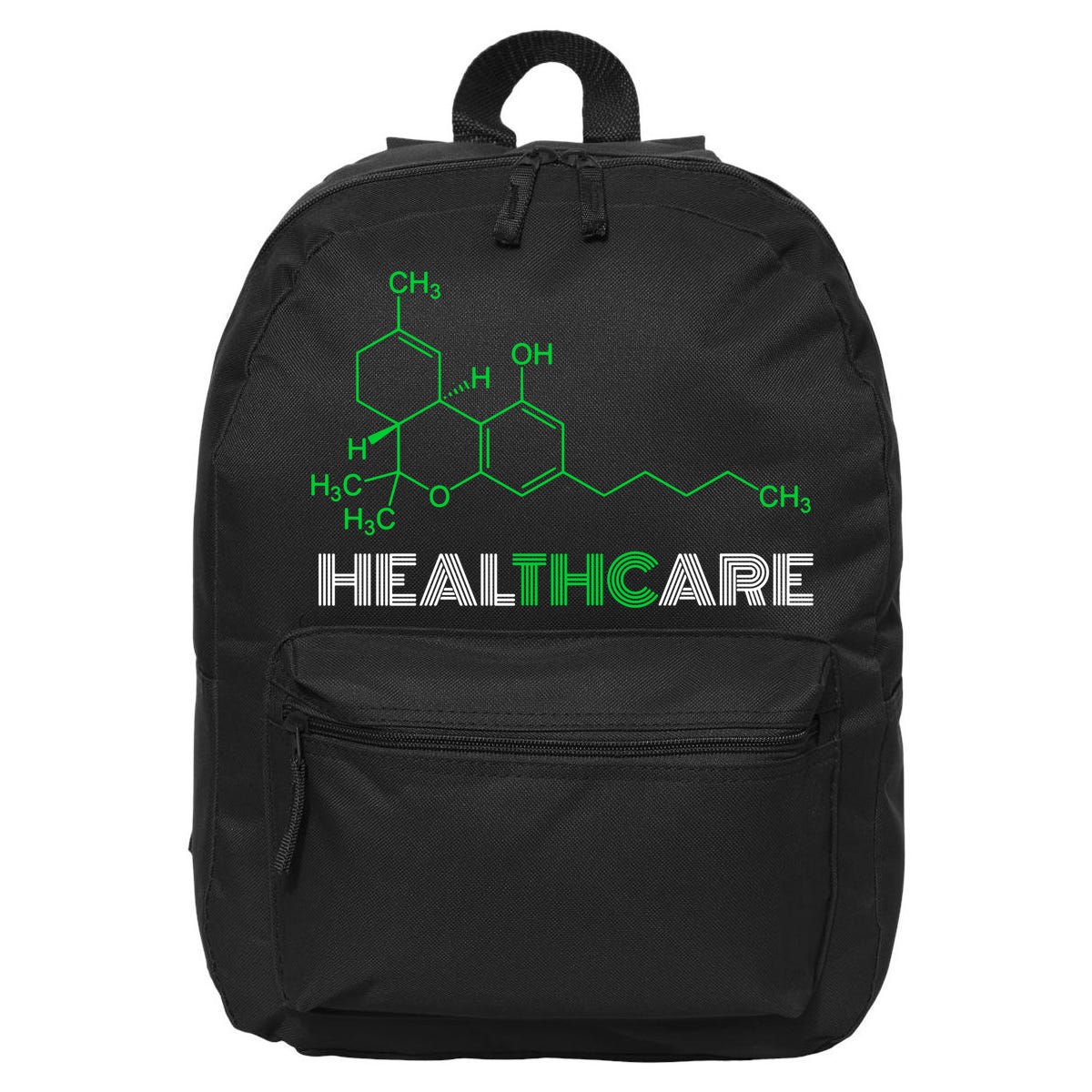 Healthcare Weed Molecule Funny 16 in Basic Backpack