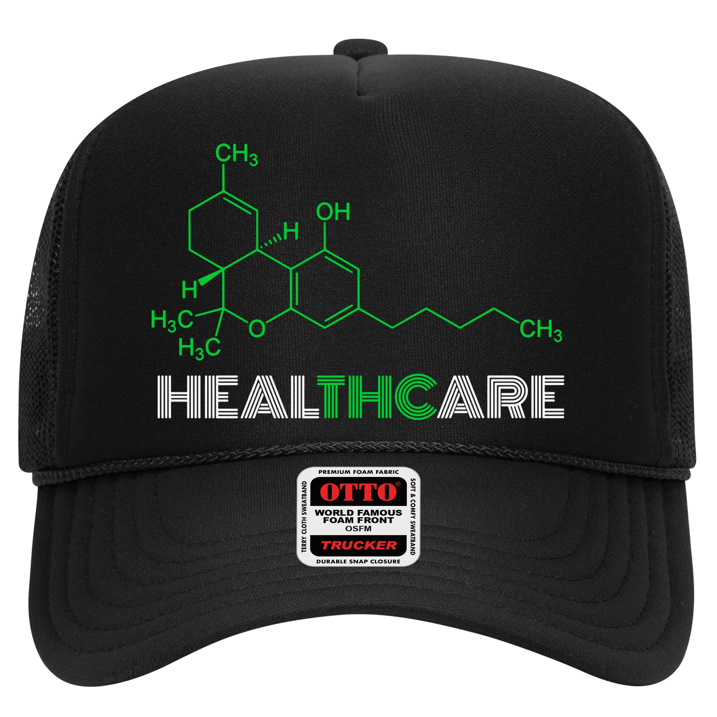 Healthcare Weed Molecule Funny Hat