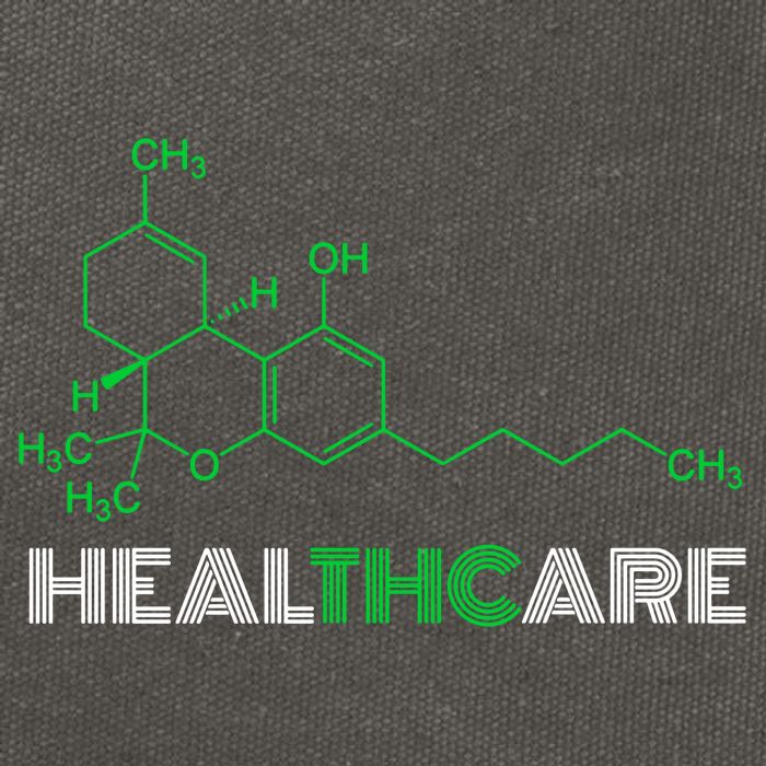 Healthcare Weed Molecule Funny Cotton Canvas Backpack