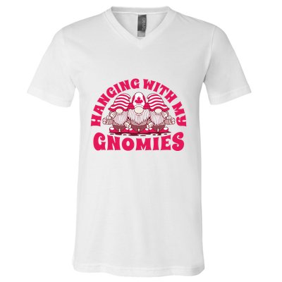 Hanging With My Gnomies Canada V-Neck T-Shirt