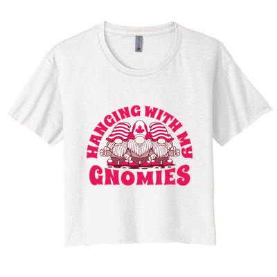 Hanging With My Gnomies Canada Crop Top