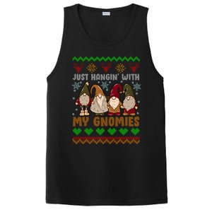 Hangin With My Gnomies Adorable Christmas Gnome Lover Great Gift PosiCharge Competitor Tank