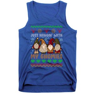 Hangin With My Gnomies Adorable Christmas Gnome Lover Great Gift Tank Top