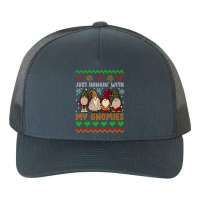 Hangin With My Gnomies Adorable Christmas Gnome Lover Great Gift Yupoong Adult 5-Panel Trucker Hat