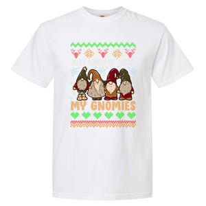 Hangin With My Gnomies Adorable Christmas Gnome Lover Great Gift Garment-Dyed Heavyweight T-Shirt