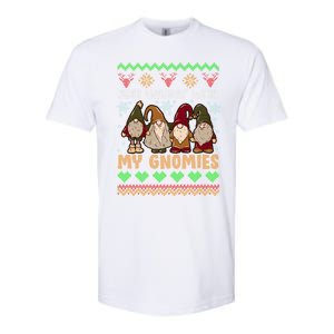 Hangin With My Gnomies Adorable Christmas Gnome Lover Great Gift Softstyle CVC T-Shirt