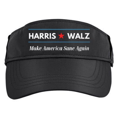 Harris Walz Make America Sane Again Adult Drive Performance Visor