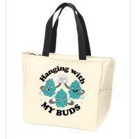 Hanging With My Buds Funny Marijuana Zip Tote Bag