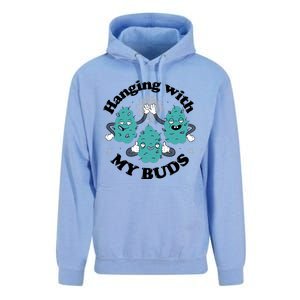 Hanging With My Buds Funny Marijuana Unisex Surf Hoodie