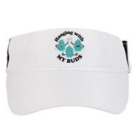 Hanging With My Buds Funny Marijuana Adult Drive Performance Visor