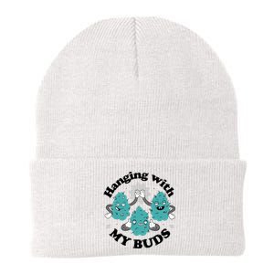 Hanging With My Buds Funny Marijuana Knit Cap Winter Beanie