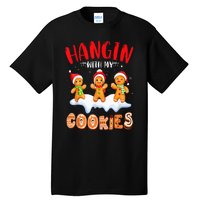 Hangin With My Cookies Gingerbread Christmas Teacher Tall T-Shirt