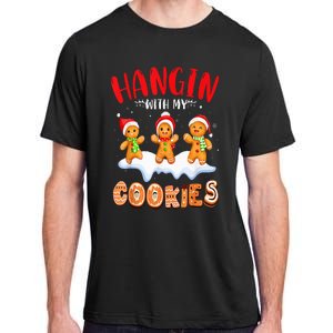 Hangin With My Cookies Gingerbread Christmas Teacher Adult ChromaSoft Performance T-Shirt