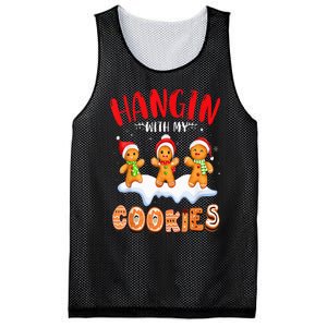 Hangin With My Cookies Gingerbread Christmas Teacher Mesh Reversible Basketball Jersey Tank