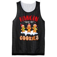 Hangin With My Cookies Gingerbread Christmas Teacher Mesh Reversible Basketball Jersey Tank