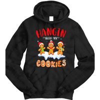 Hangin With My Cookies Gingerbread Christmas Teacher Tie Dye Hoodie