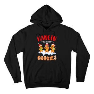 Hangin With My Cookies Gingerbread Christmas Teacher Tall Hoodie