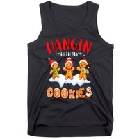 Hangin With My Cookies Gingerbread Christmas Teacher Tank Top