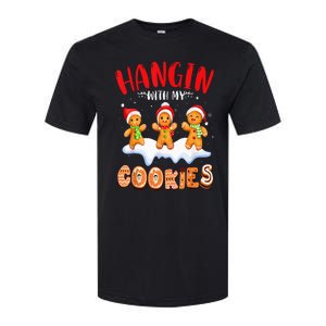 Hangin With My Cookies Gingerbread Christmas Teacher Softstyle CVC T-Shirt