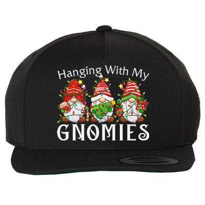 Hanging With My Gnomies Family Christmas Pajamas Wool Snapback Cap