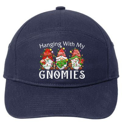 Hanging With My Gnomies Family Christmas Pajamas 7-Panel Snapback Hat