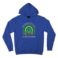 Hanging With My Leprechauns Patrick's Day Shamrock Rainbow Gift Hoodie