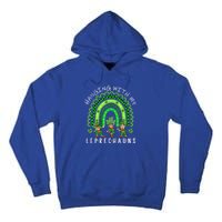 Hanging With My Leprechauns Patrick's Day Shamrock Rainbow Gift Tall Hoodie