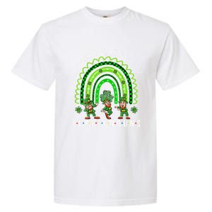 Hanging With My Leprechauns Patrick's Day Shamrock Rainbow Gift Garment-Dyed Heavyweight T-Shirt