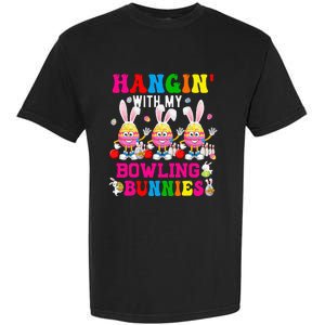 Hangin' With My Bowling Bunnies Three Cute Bunny Eggs Player Garment-Dyed Heavyweight T-Shirt