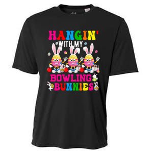 Hangin' With My Bowling Bunnies Three Cute Bunny Eggs Player Cooling Performance Crew T-Shirt