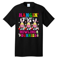 Hangin' With My Bowling Bunnies Three Cute Bunny Eggs Player Tall T-Shirt