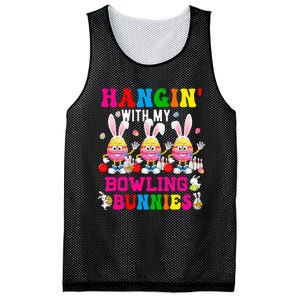 Hangin' With My Bowling Bunnies Three Cute Bunny Eggs Player Mesh Reversible Basketball Jersey Tank