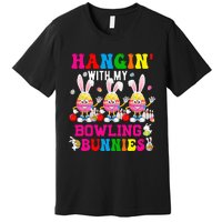 Hangin' With My Bowling Bunnies Three Cute Bunny Eggs Player Premium T-Shirt