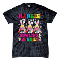 Hangin' With My Bowling Bunnies Three Cute Bunny Eggs Player Tie-Dye T-Shirt