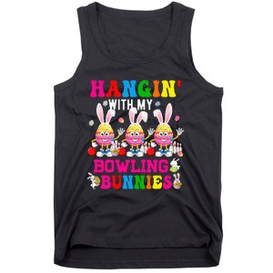 Hangin' With My Bowling Bunnies Three Cute Bunny Eggs Player Tank Top