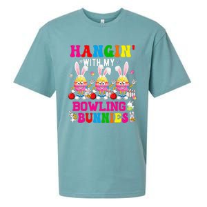 Hangin' With My Bowling Bunnies Three Cute Bunny Eggs Player Sueded Cloud Jersey T-Shirt