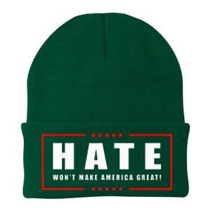 Hate WonT Make America Great Antiwar Antiracism Knit Cap Winter Beanie