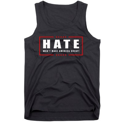 Hate WonT Make America Great Antiwar Antiracism Tank Top