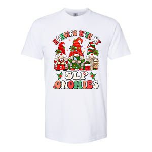 Hanging With My Slp Gnomies Cute Christmas Speech Therapist Gift Softstyle CVC T-Shirt