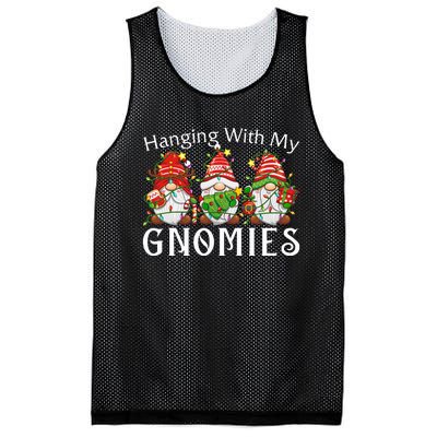 Hanging With My Gnomies Family Christmas Pajamas Mesh Reversible Basketball Jersey Tank