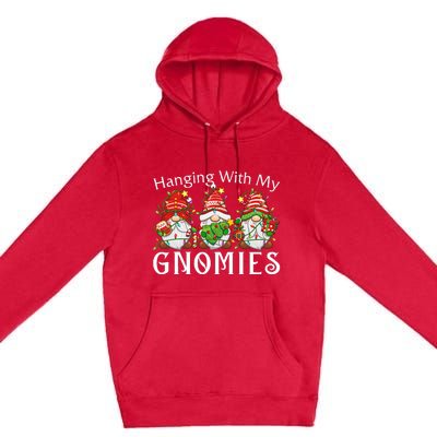 Hanging With My Gnomies Family Christmas Pajamas Premium Pullover Hoodie