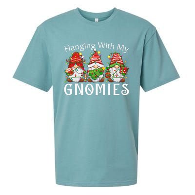 Hanging With My Gnomies Family Christmas Pajamas Sueded Cloud Jersey T-Shirt