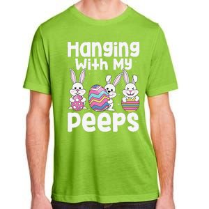 Hanging With My Peeps Happy Easter Bunny Adult ChromaSoft Performance T-Shirt