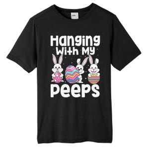 Hanging With My Peeps Happy Easter Bunny Tall Fusion ChromaSoft Performance T-Shirt