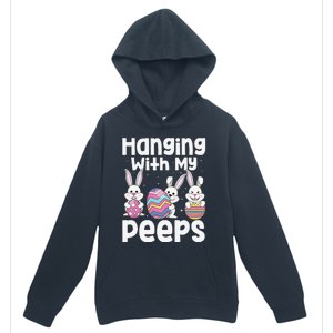 Hanging With My Peeps Happy Easter Bunny Urban Pullover Hoodie