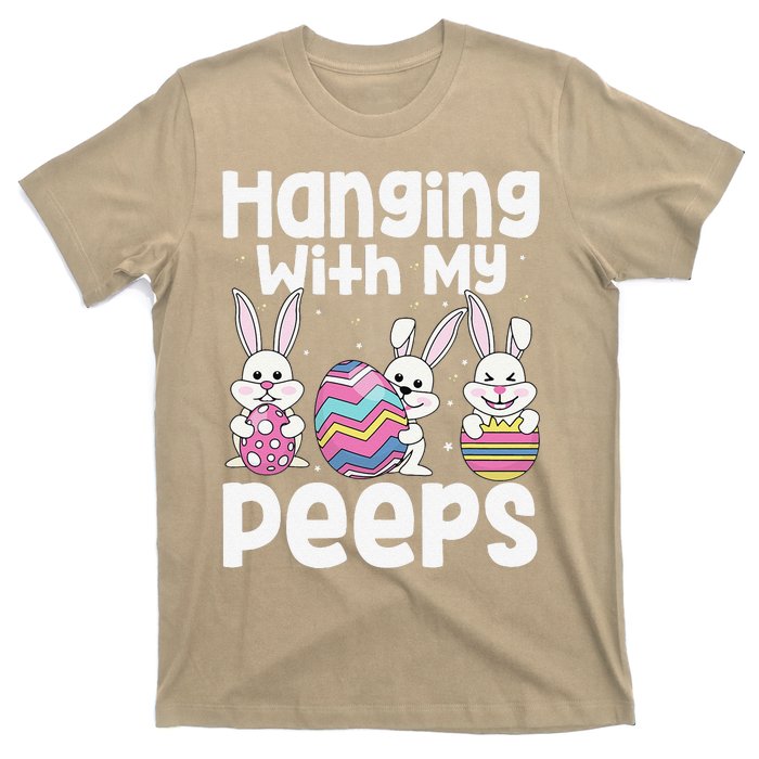 Hanging With My Peeps Happy Easter Bunny T-Shirt