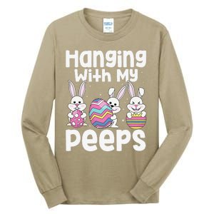 Hanging With My Peeps Happy Easter Bunny Tall Long Sleeve T-Shirt