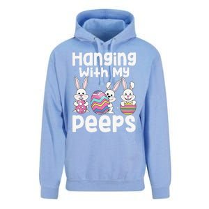 Hanging With My Peeps Happy Easter Bunny Unisex Surf Hoodie