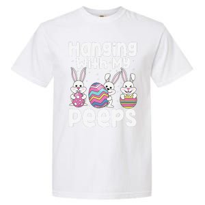 Hanging With My Peeps Happy Easter Bunny Garment-Dyed Heavyweight T-Shirt