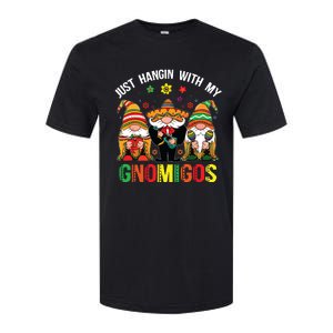 Hangin With My Gnomigos 3 Mexican Gnomes Cinco De Mayo Softstyle CVC T-Shirt